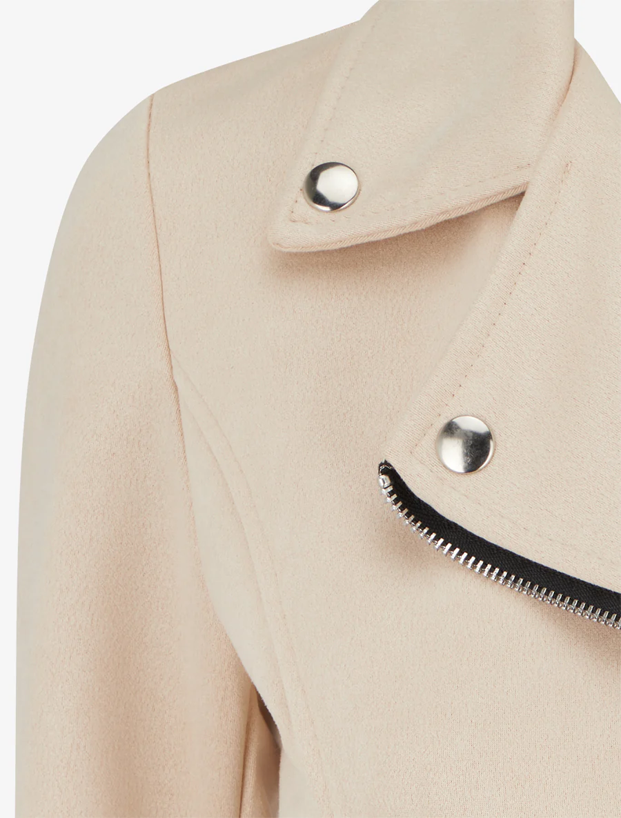 Suède jasje in perfecto stijl - Beige - Image 3
