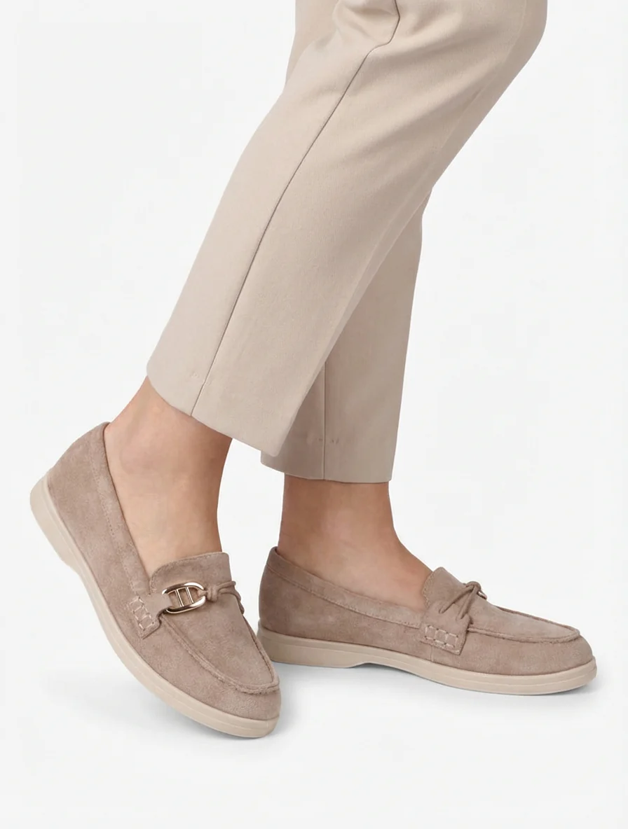Suède loafers met decoratieve gesp - Mol - Image 5