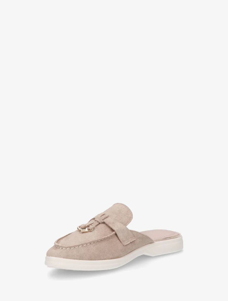 Suède mocassin stijl muiltjes - Lichtmol - Image 3