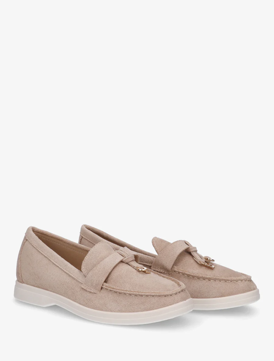 Suède mocassins met sieraden inzetstuk - Mol - Image 4