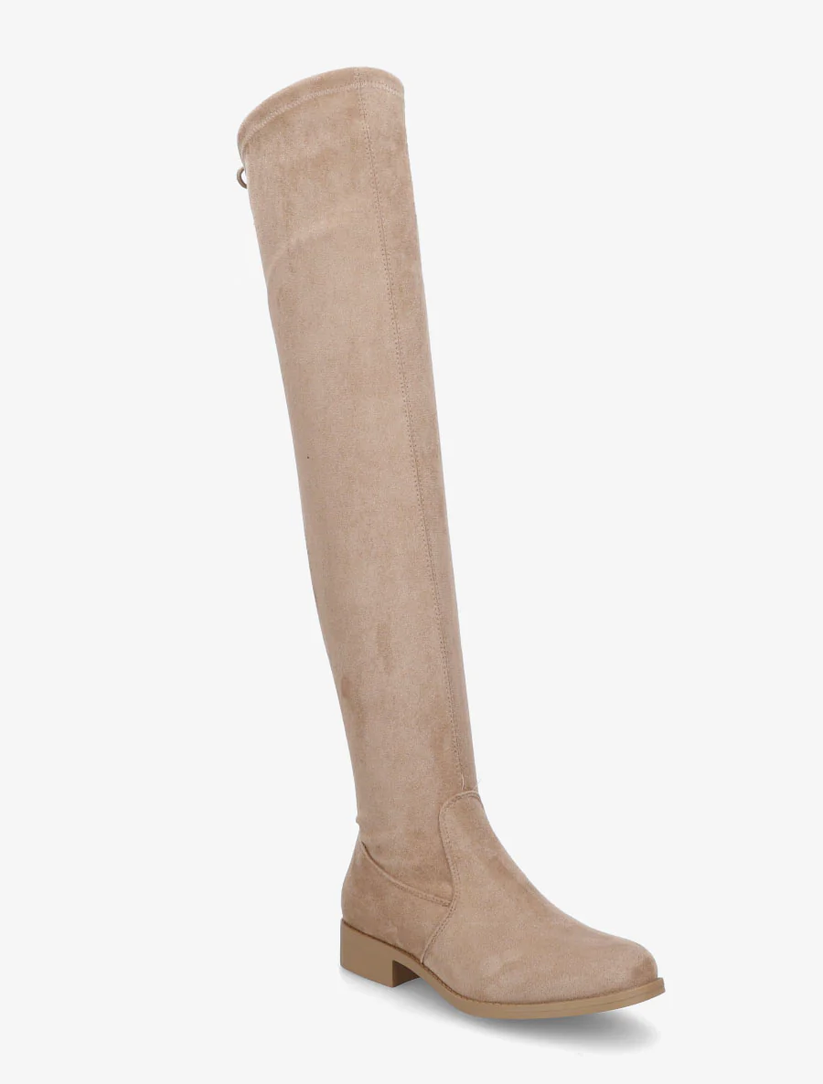 Suède overknee laarzen met hak - Mol - Image 2