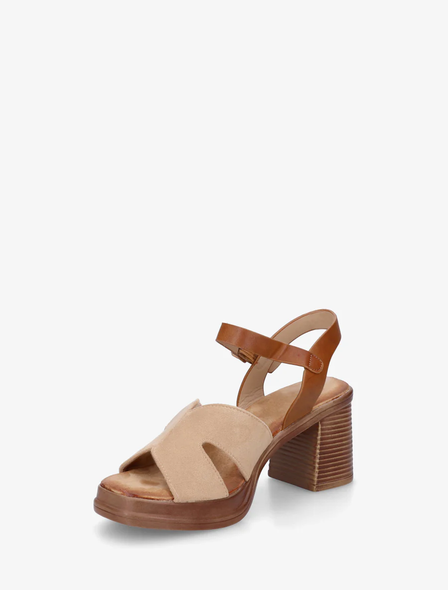 Suède sandalen met blokhak - Mol - Image 3