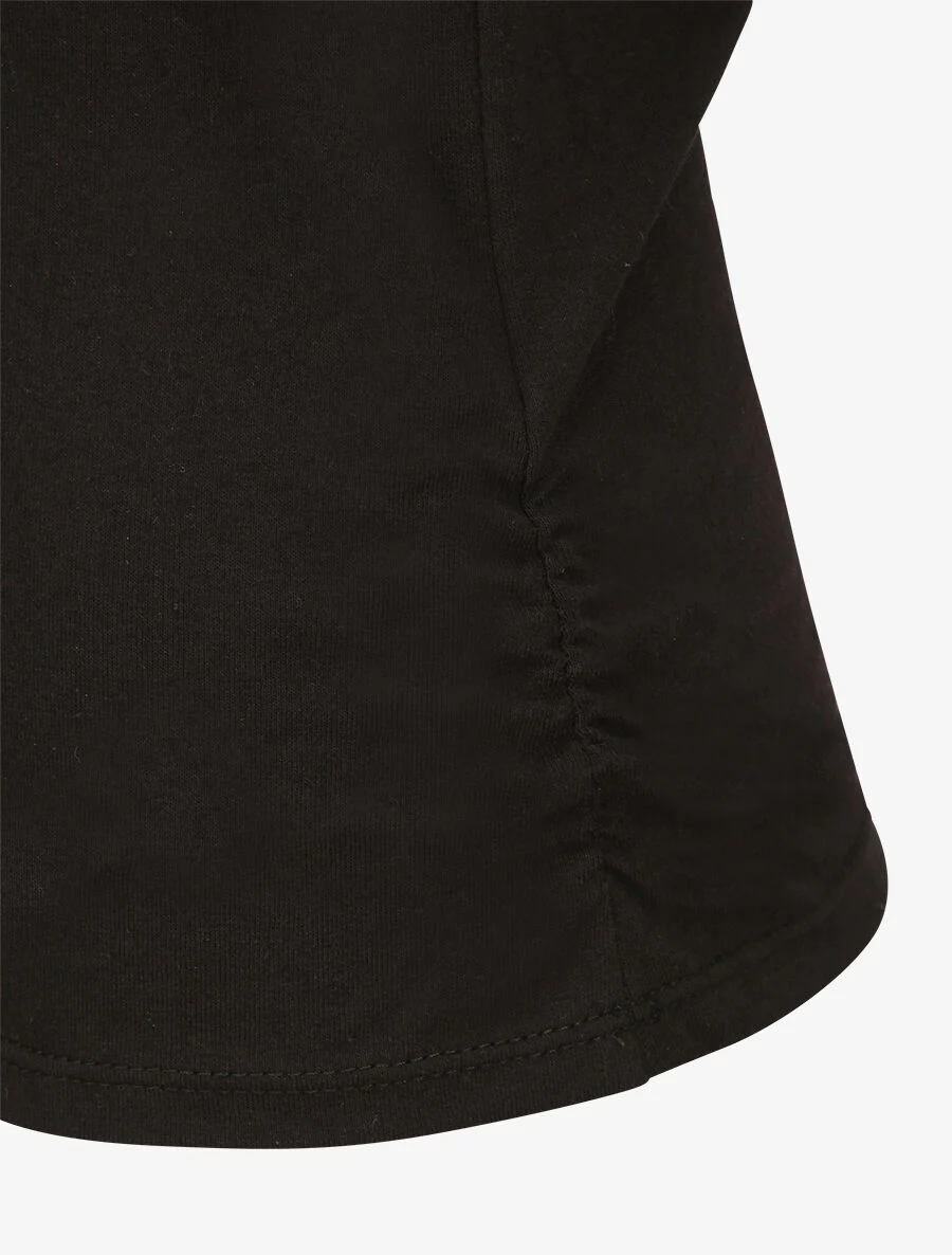 V-hals T-shirt - Zwart - Image 3