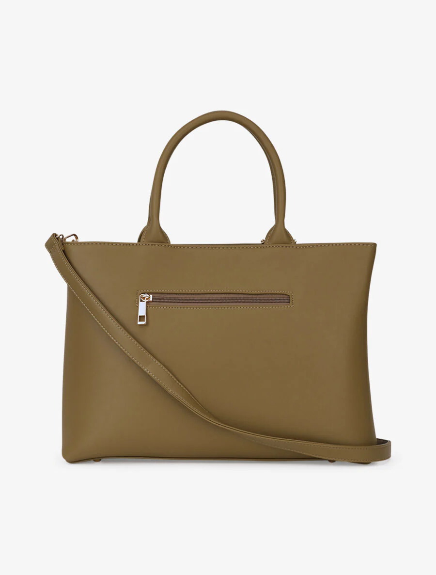 Emma shopper tas - Kaki - Image 3