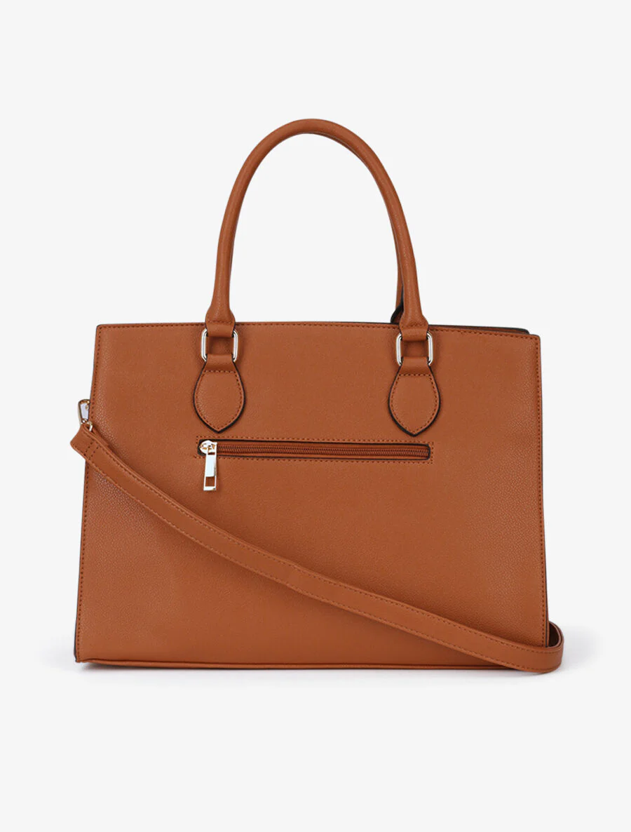 Caroline shopper tas - Camel - Image 3