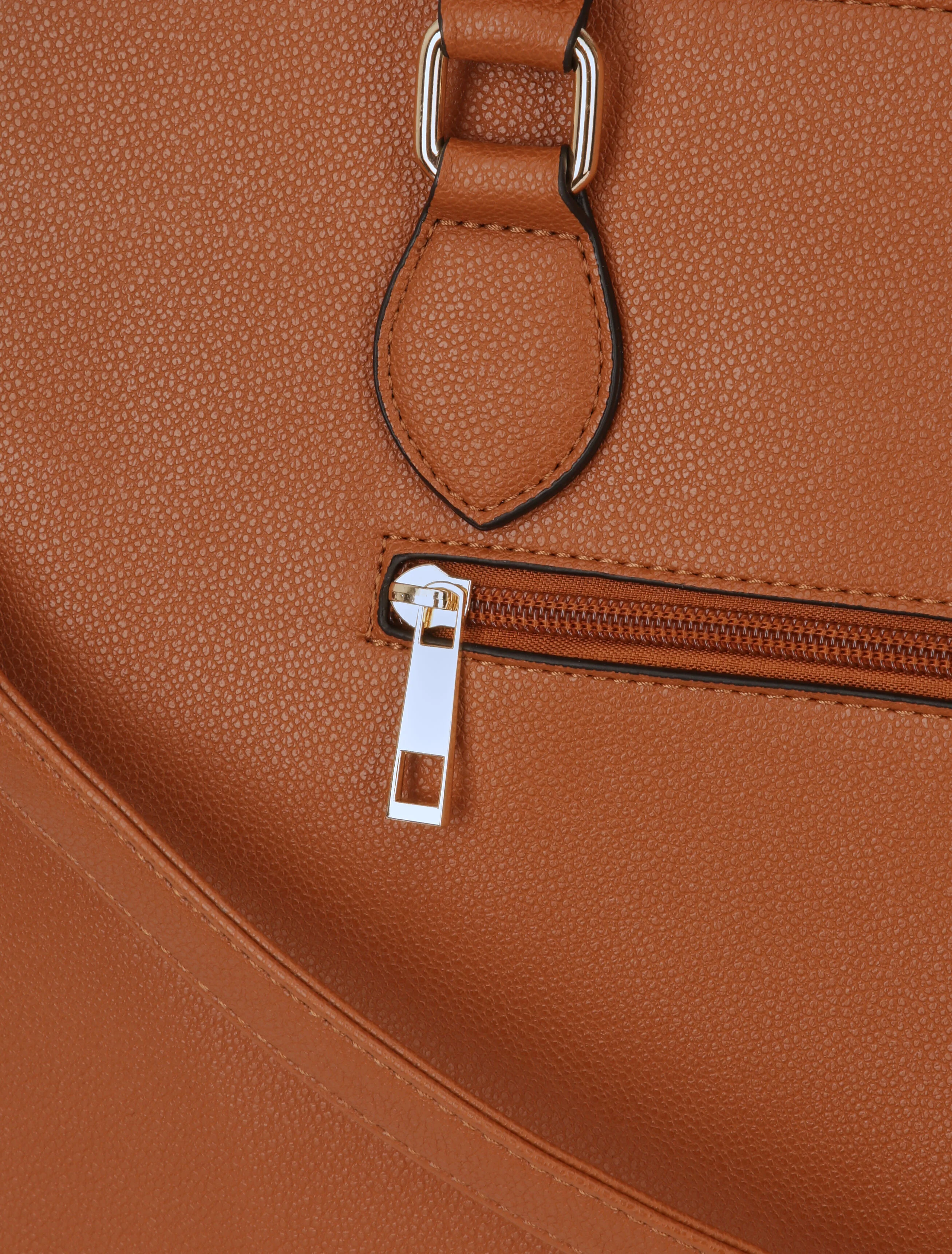 Caroline shopper tas - Camel - Image 4