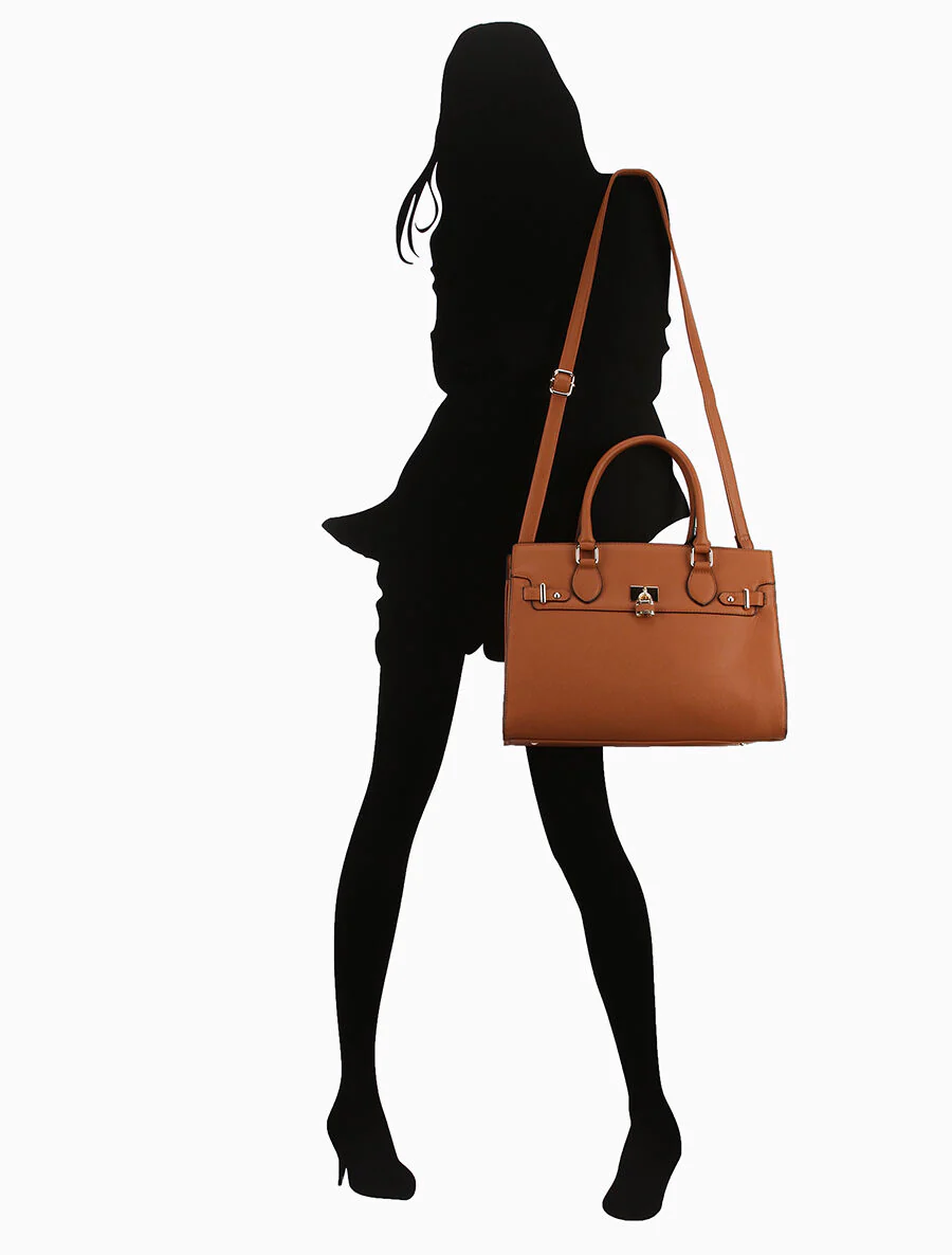 Caroline shopper tas - Camel - Image 5