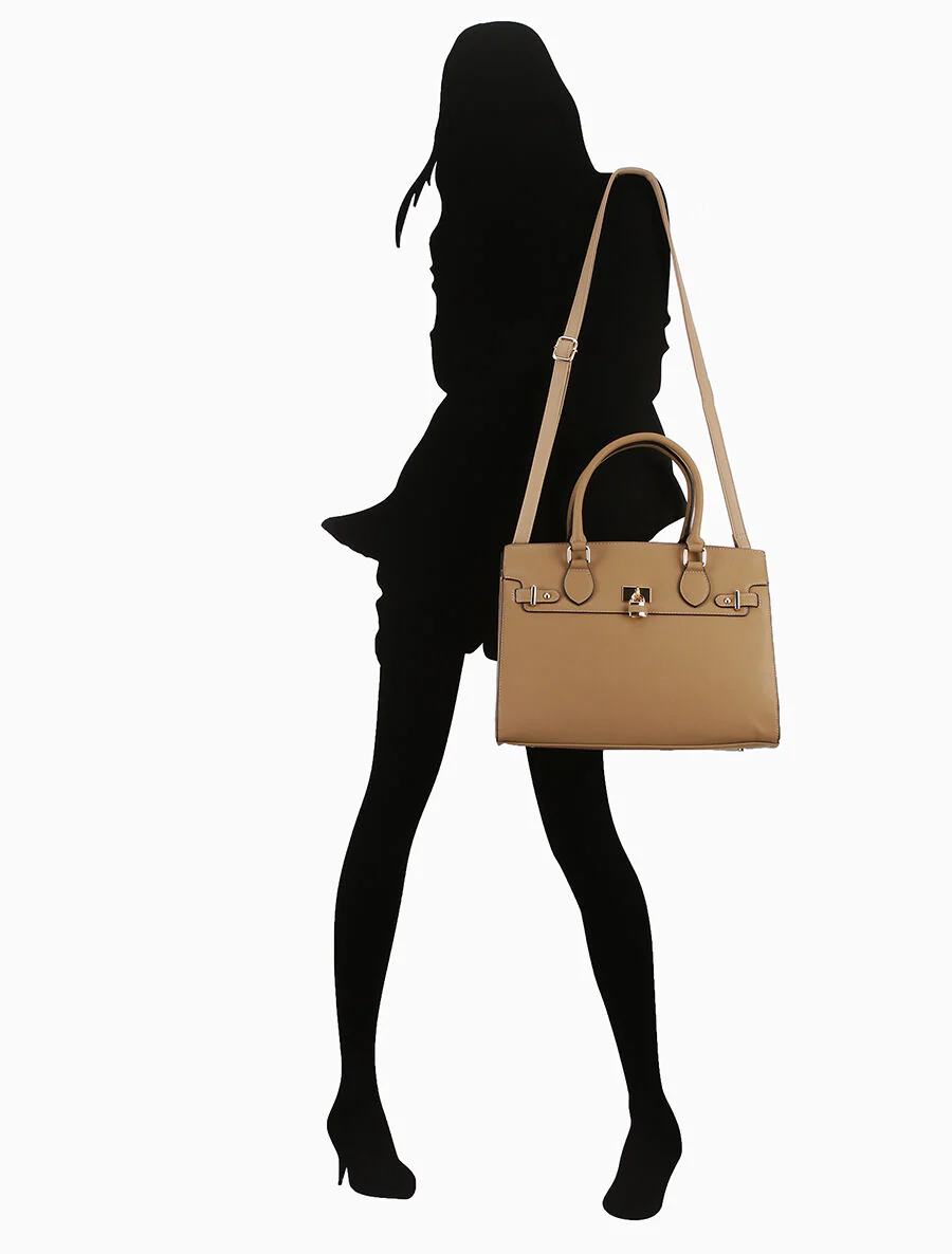 Caroline shopper tas - Taupe - Image 5