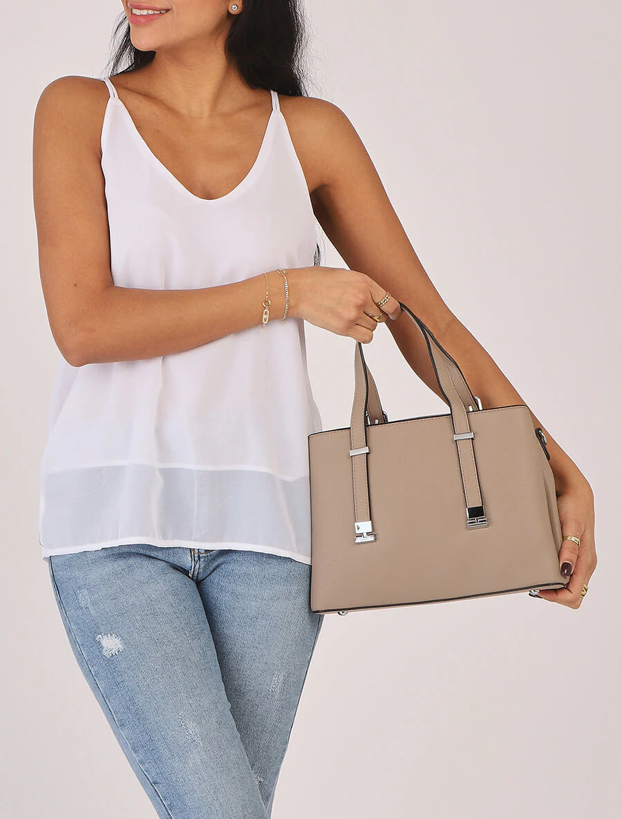 Thea handtas - Taupe - Image 7