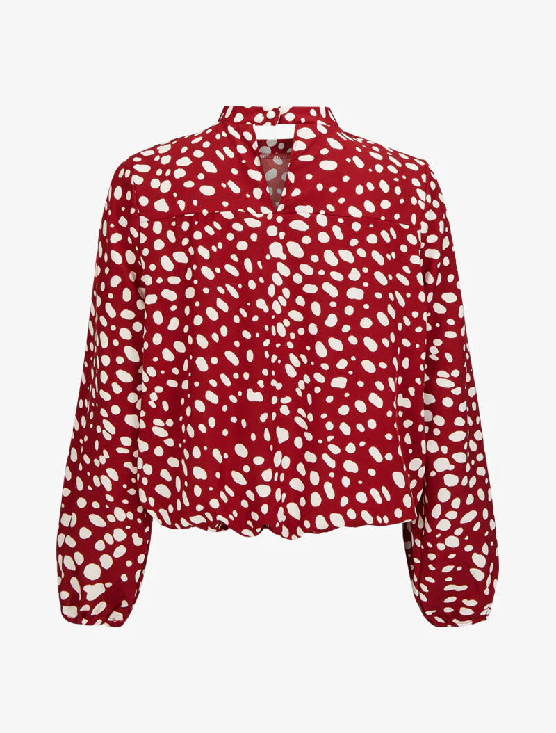 Top met dalmatiërprint - Rood - Image 2