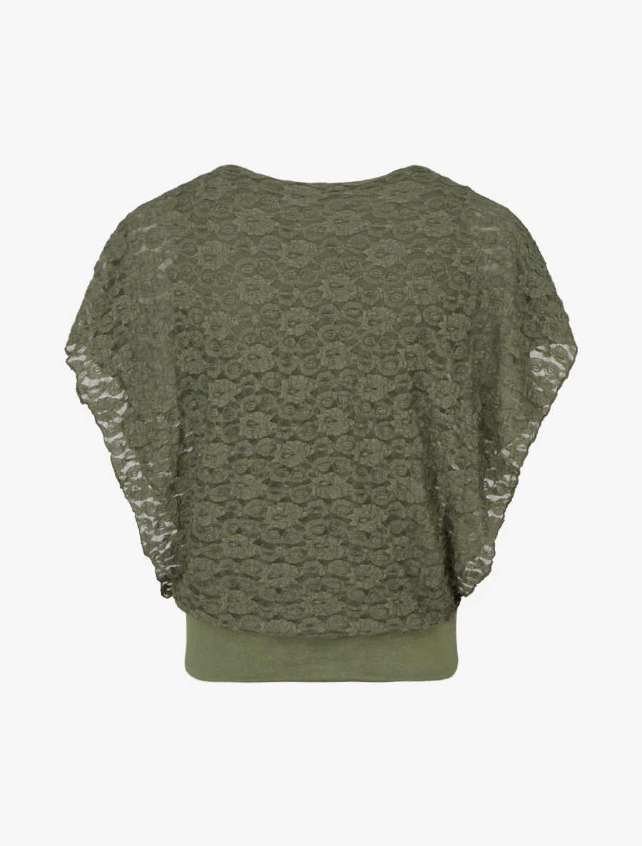 Top kantkogel - Kaki - Image 2