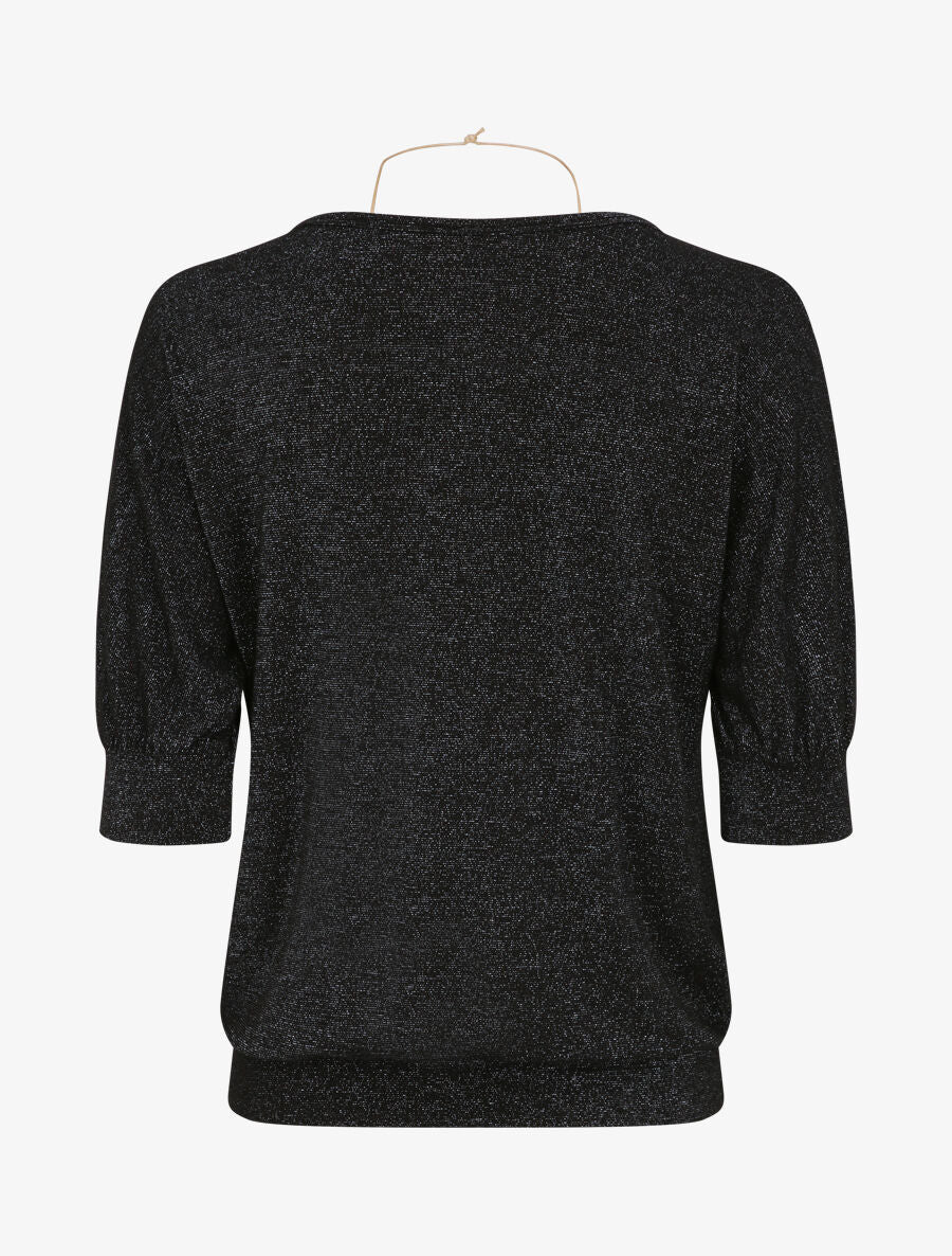 Irise top met 3/4 mouwen - Zwart - Image 2