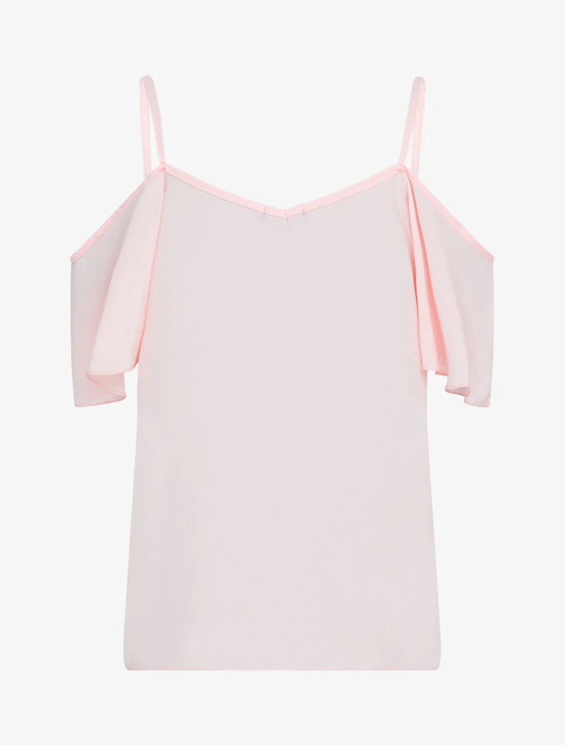Top met blote schouders - roze - Image 2