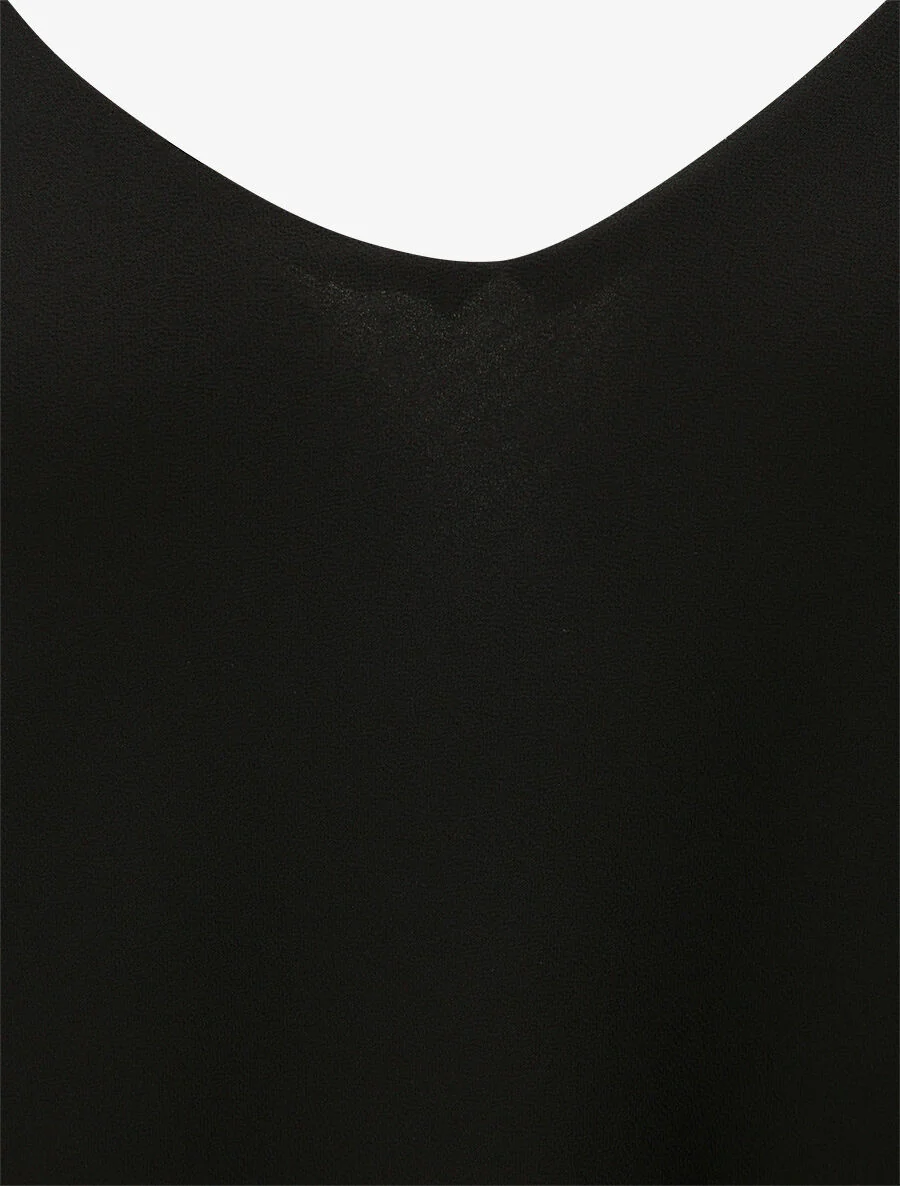 Top met dunne bandjes - Zwart - Image 3