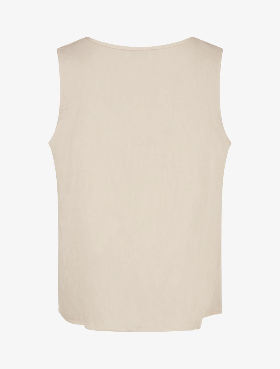 Top met golvende borduursels. - Beige - Image 2