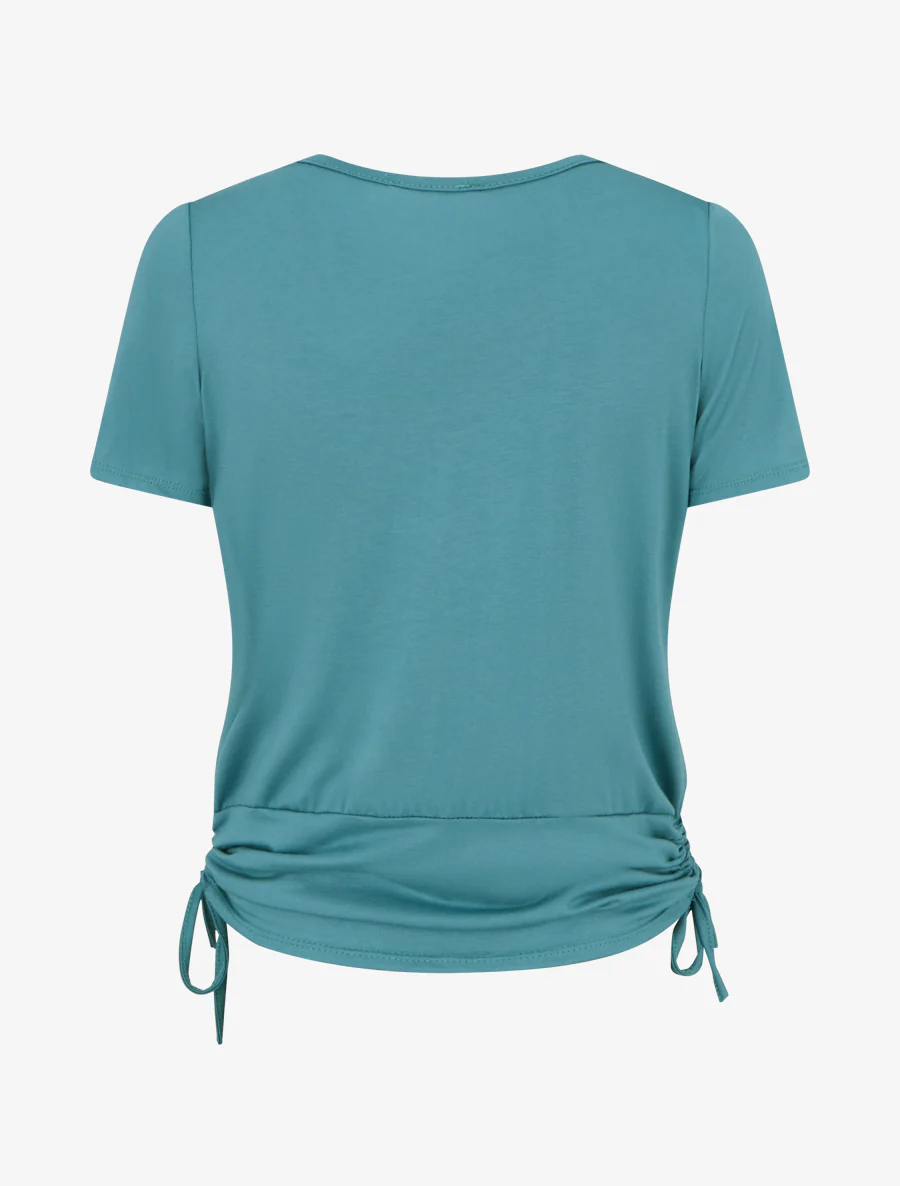 Top met kettinglaagjes-effect - Turkoois - Image 2