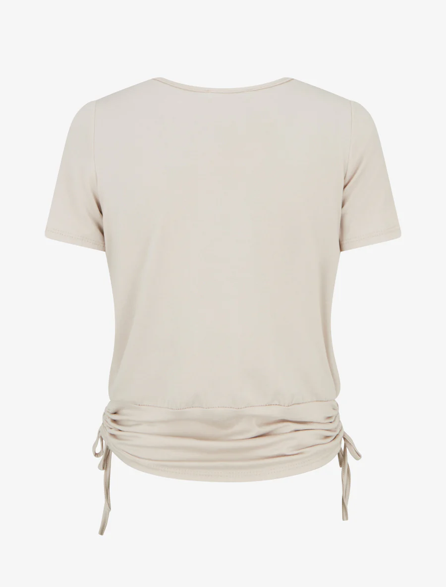 Top met kettinglaagjes-effect - Beige - Image 2