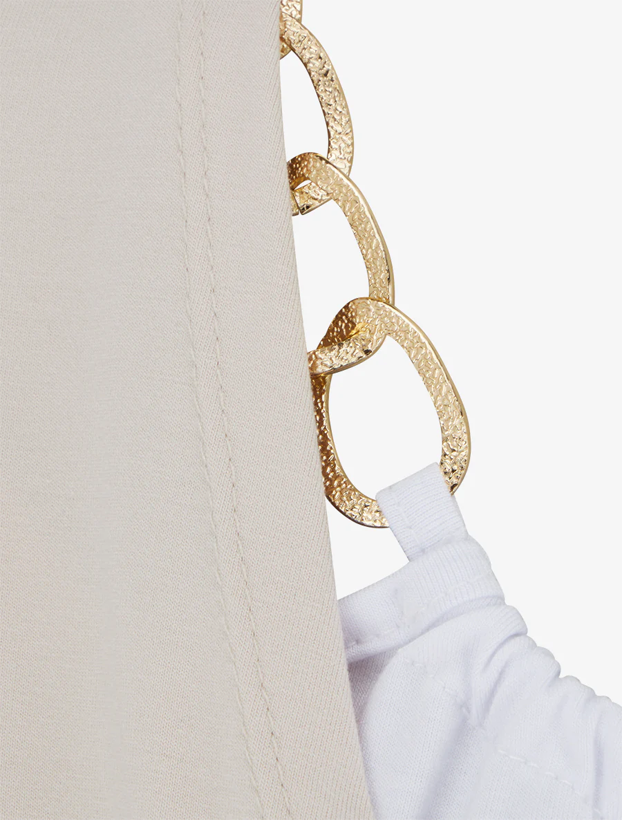 Top met kettinglaagjes-effect - Beige - Image 3