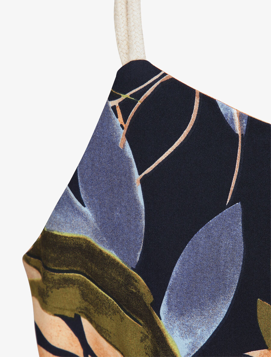 Top met schouderbanden stijl touwen - Donkerblauw - Image 3