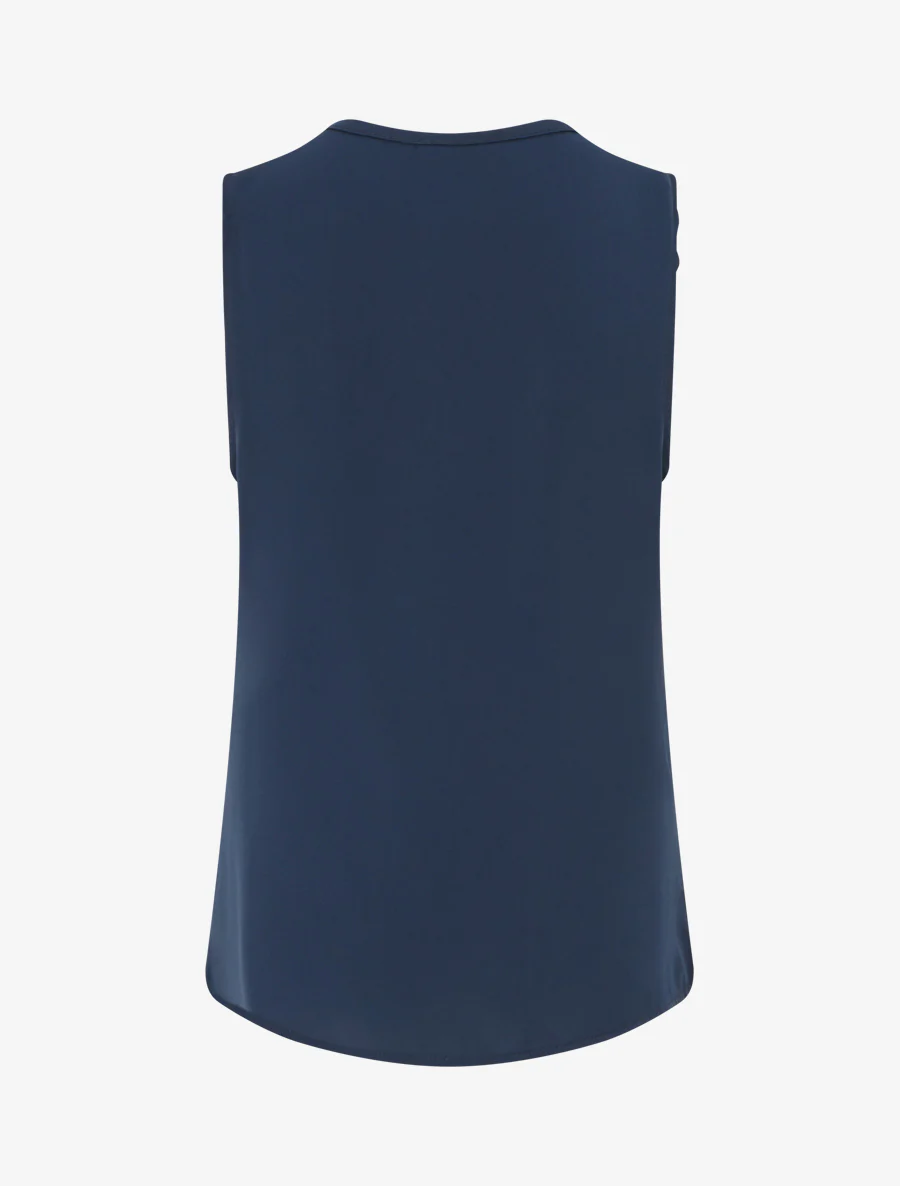 Top met sierlijke inzet. - Marine - Image 2