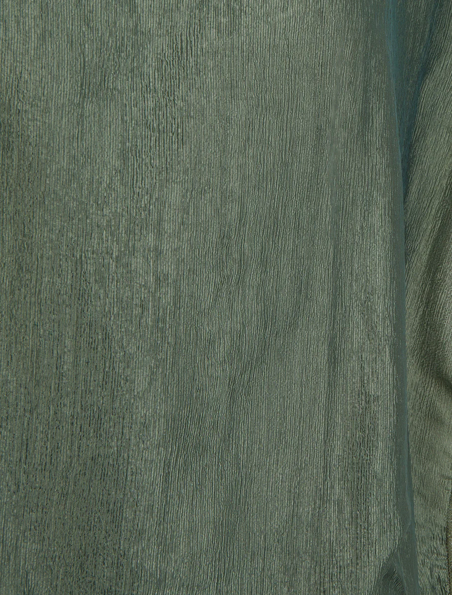 Top met textuurstof - Kaki - Image 3