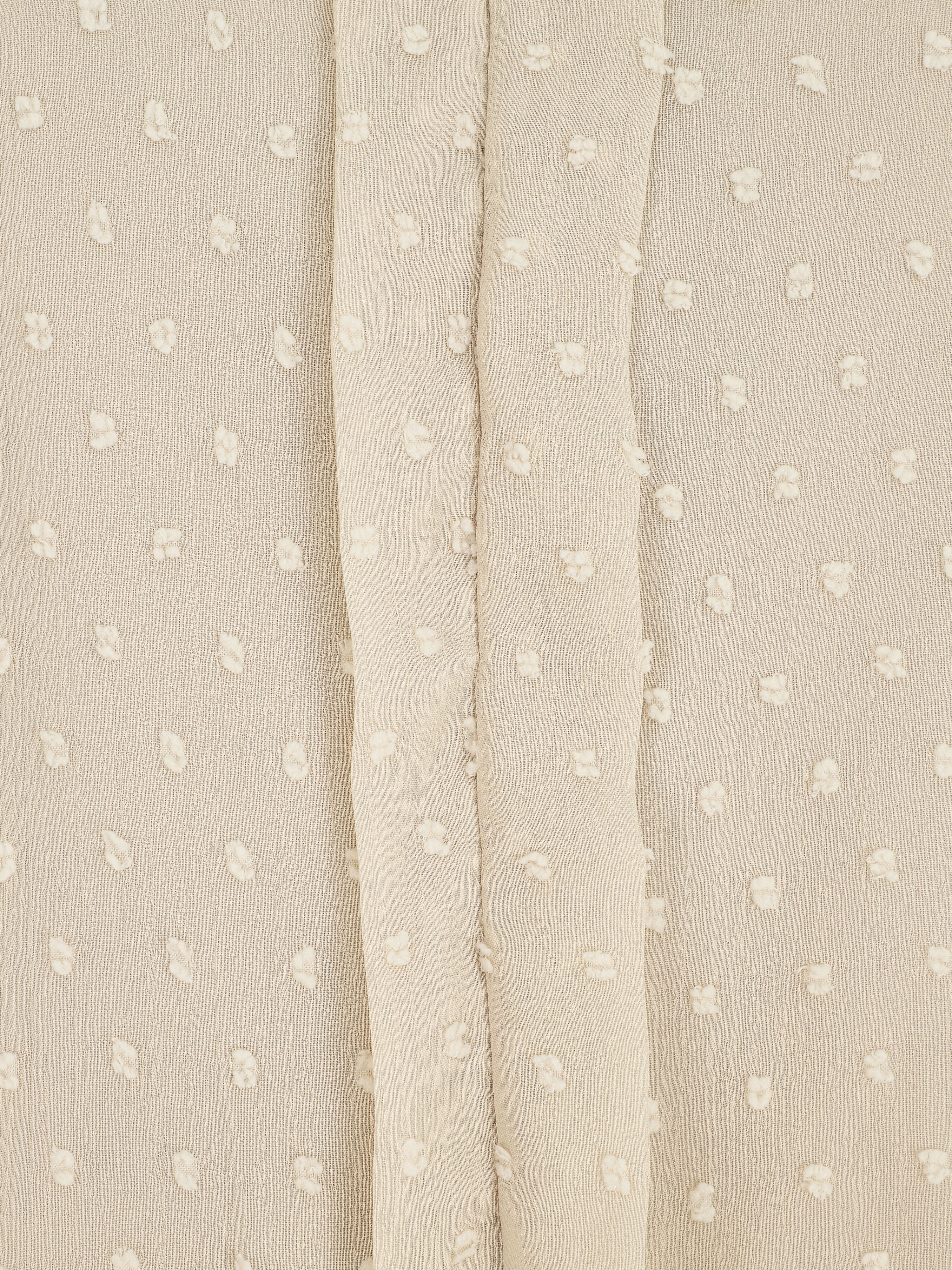 Top met V-hals en korte mouwen - beige - Image 3