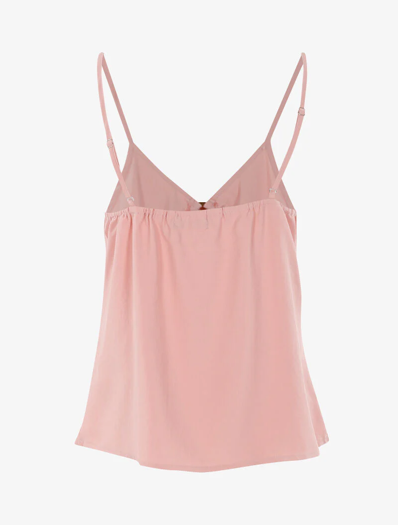 Top met V-hals - roze - Image 2