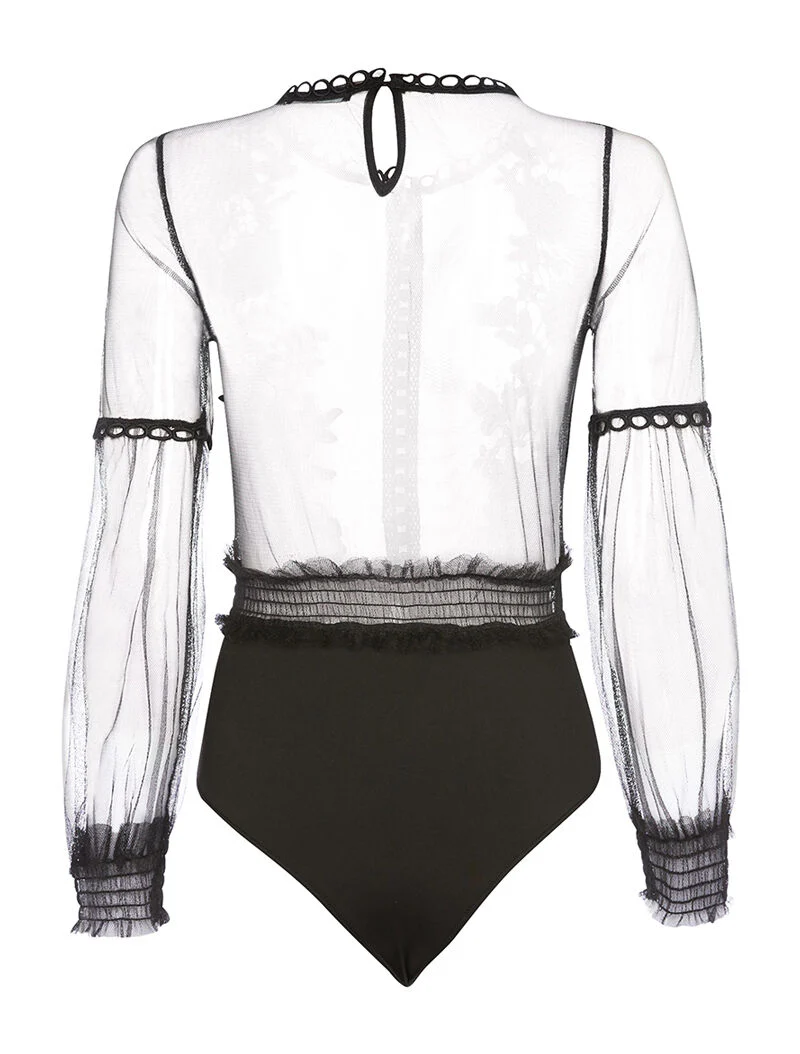 Body in tule - zwart - Image 2