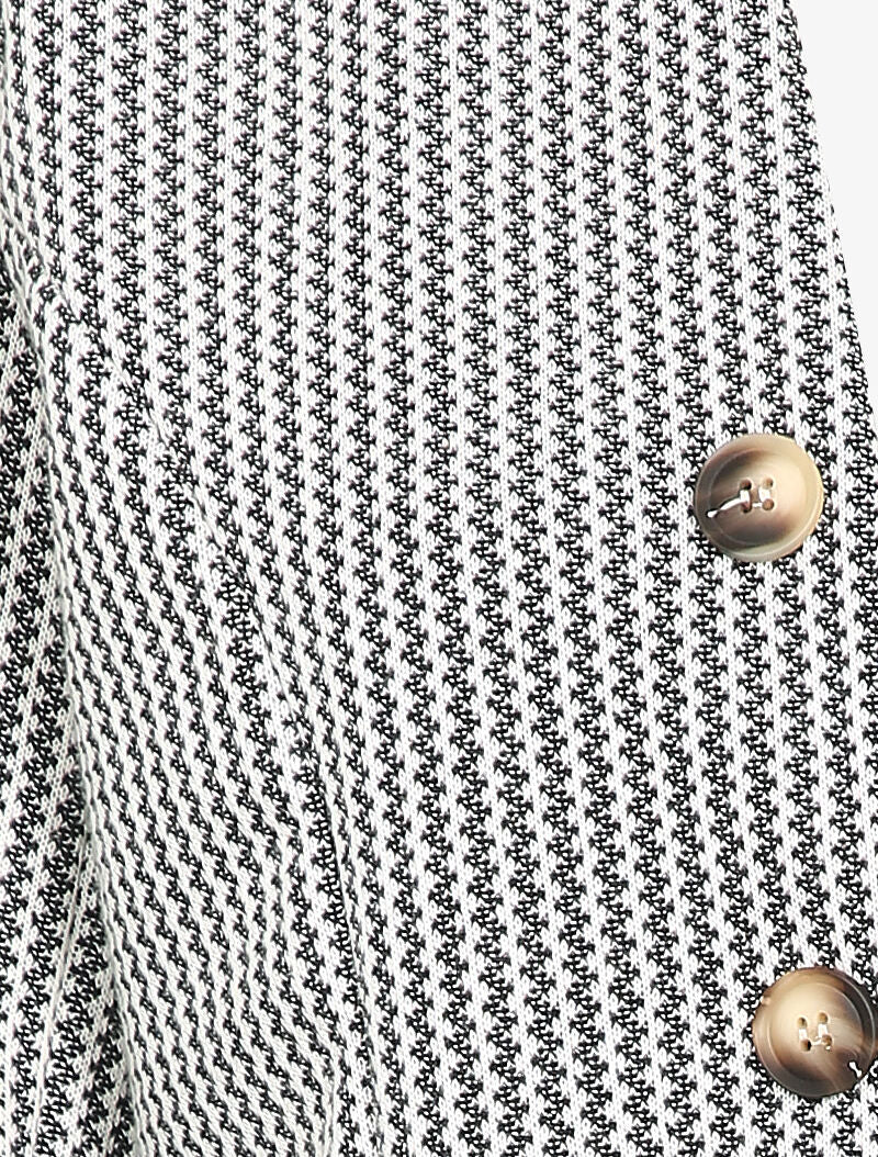 Tweed jasje - Zwart/wit - Image 4