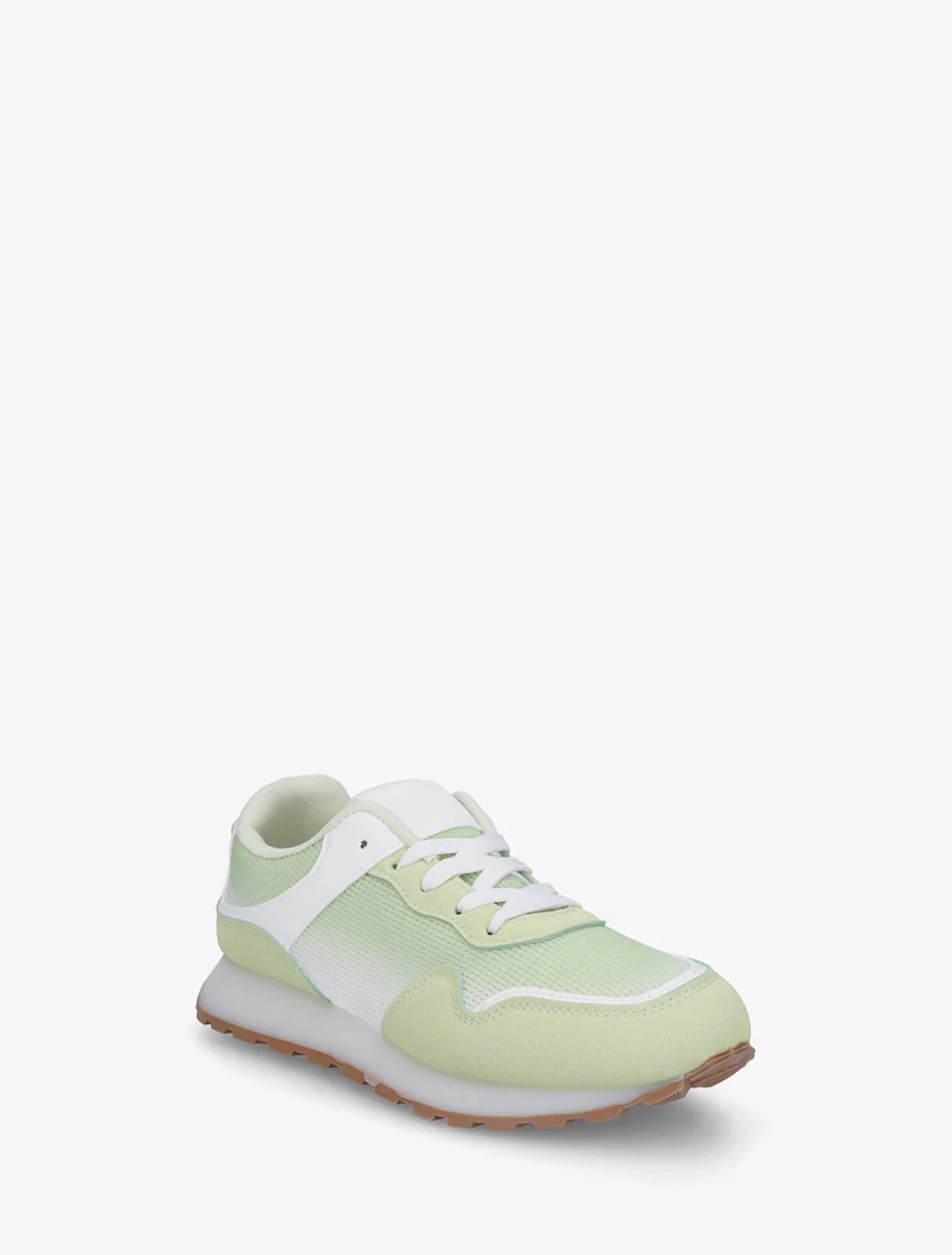 Tweedelige sneakers met dikke zool - Groen - Image 2