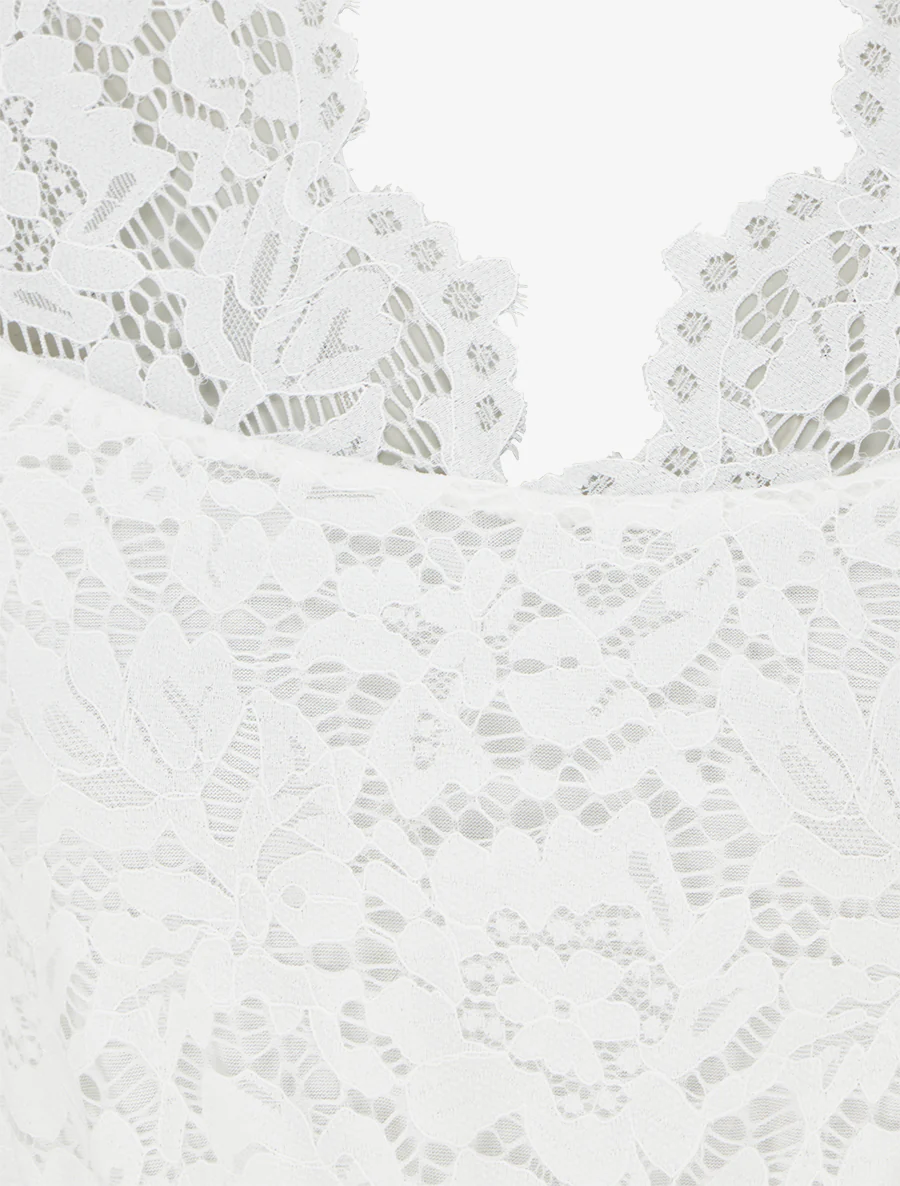 Tweekleurige en tweemateriaal combinatie - Wit - Image 3