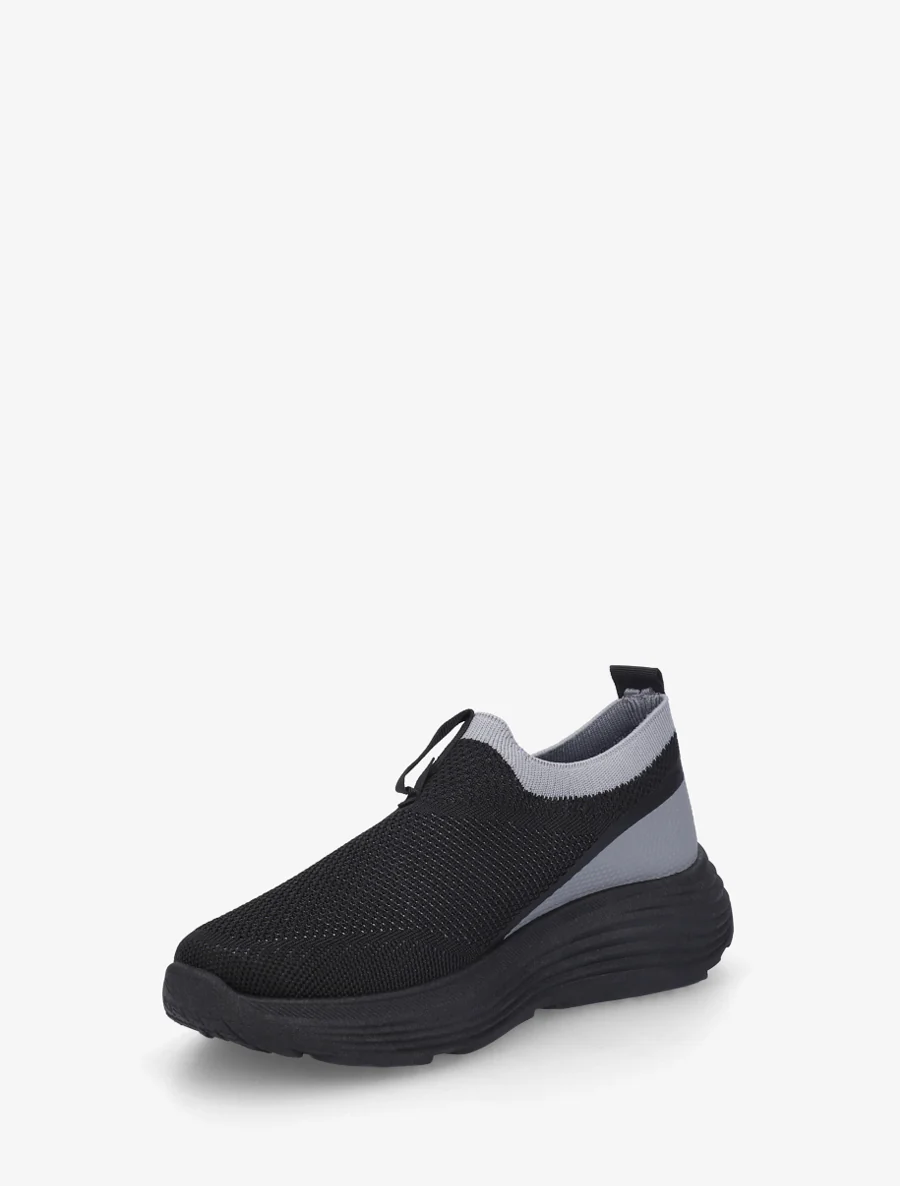 Tweekleurige instapsneakers - Zwart - Image 3