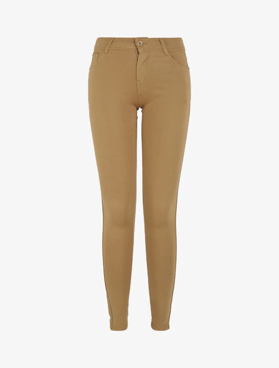 Ultra skinny broek effen - Taupe