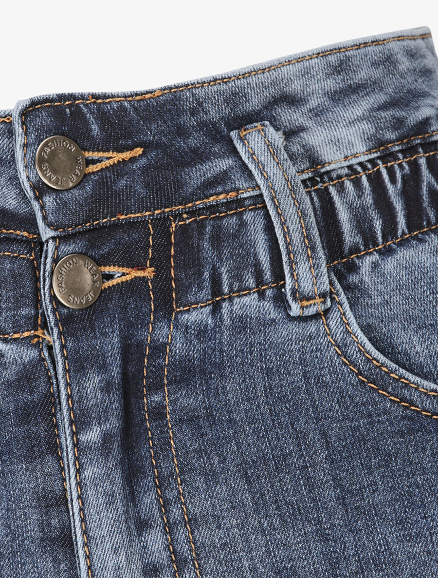 Jean ultra skinny met elastische taille - Blauw - Image 3