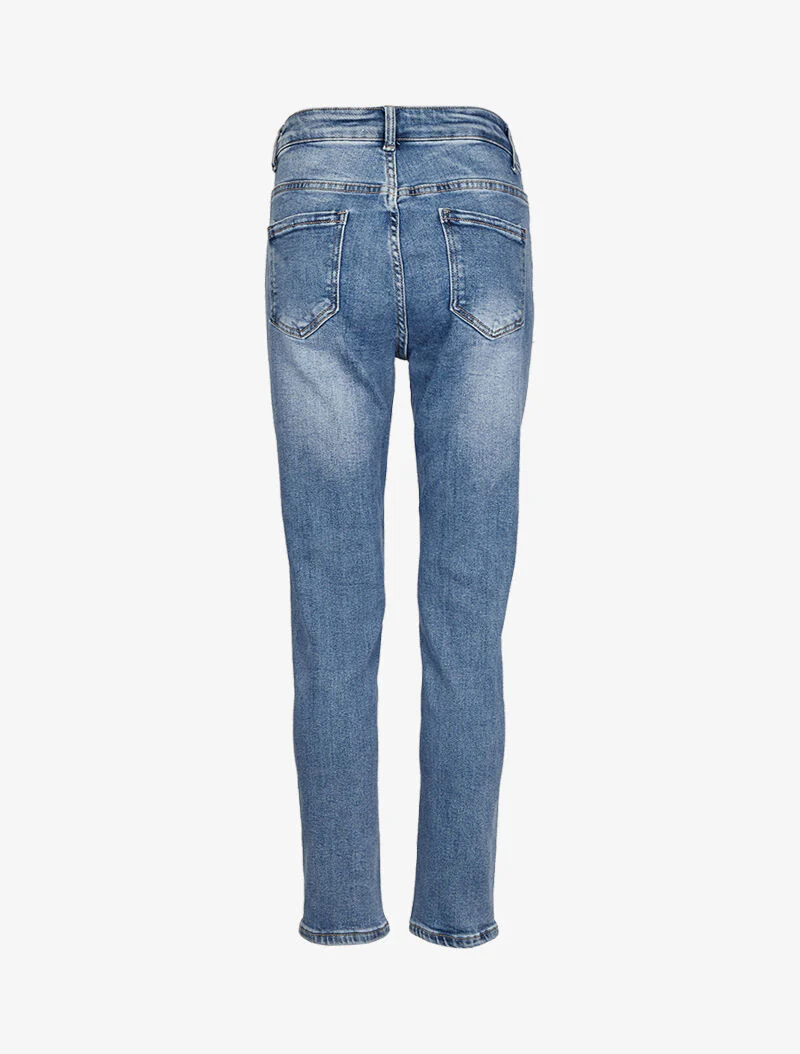 Verbleekte Jean boyfriend - Licht denim - Image 4