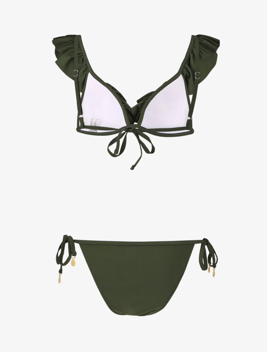 Vliegende bikini met juwelen ananas detail - Kakigroen - Image 2