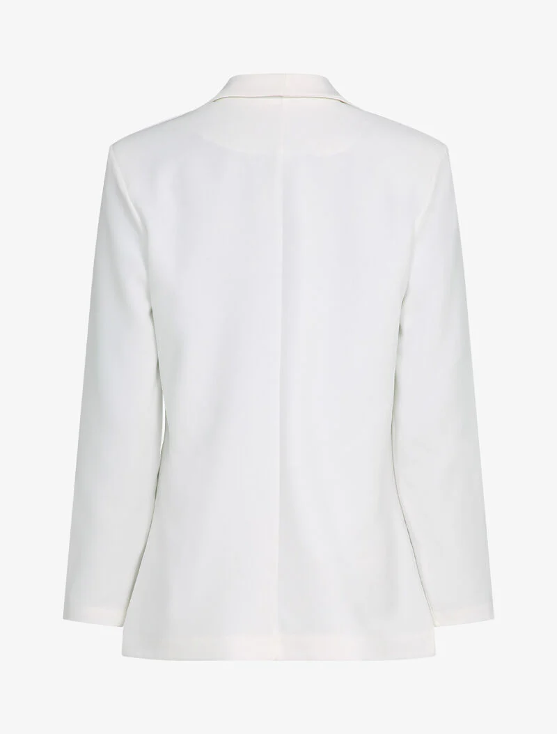 Vloeiende blazer met reverskraag - Wit - Image 2