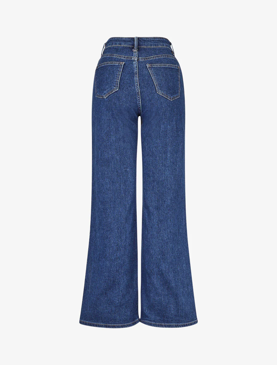 Wijde jeans in recht model - blauw - Image 2
