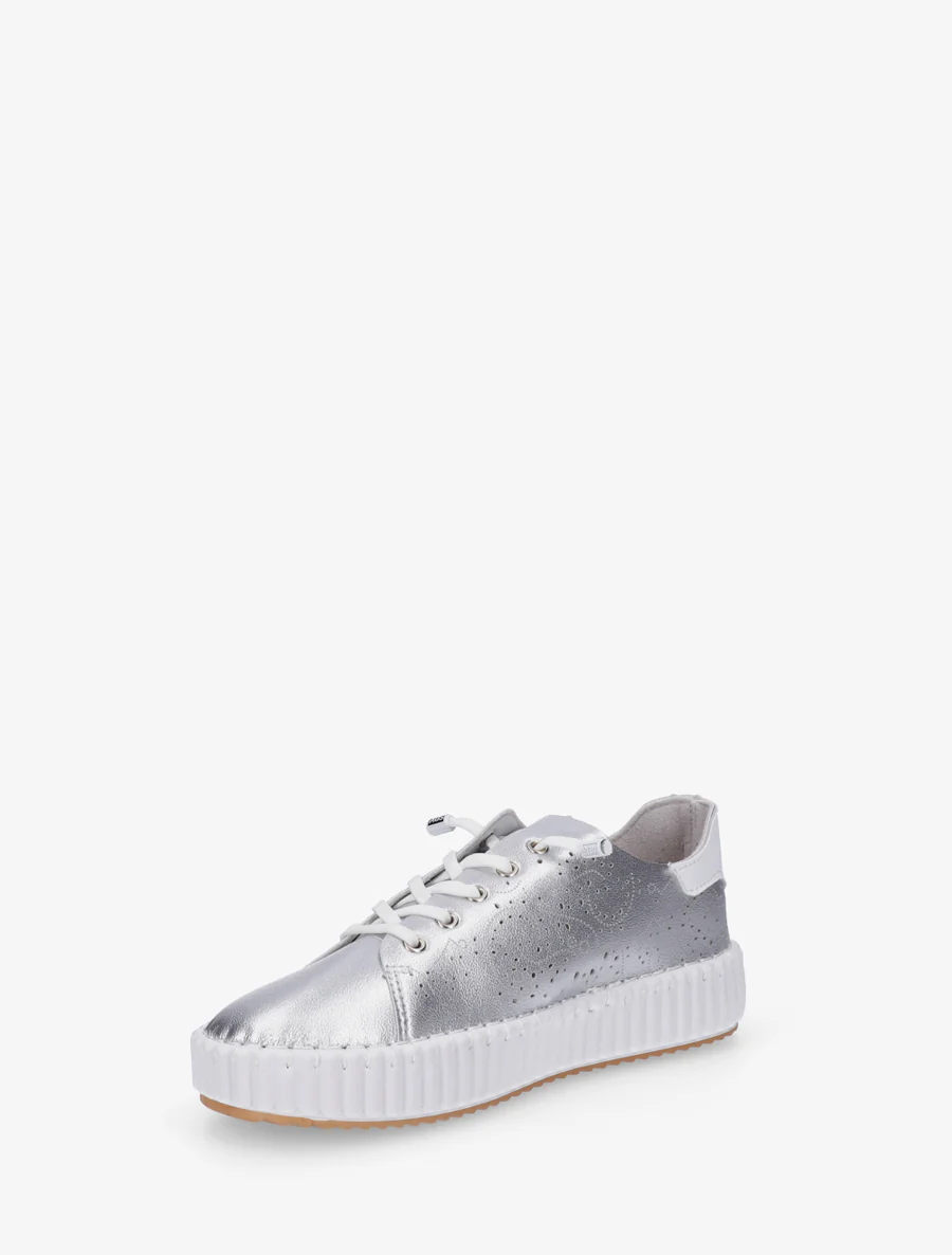 Zachte sneakers met opengewerkte patronen - Geld - Image 3