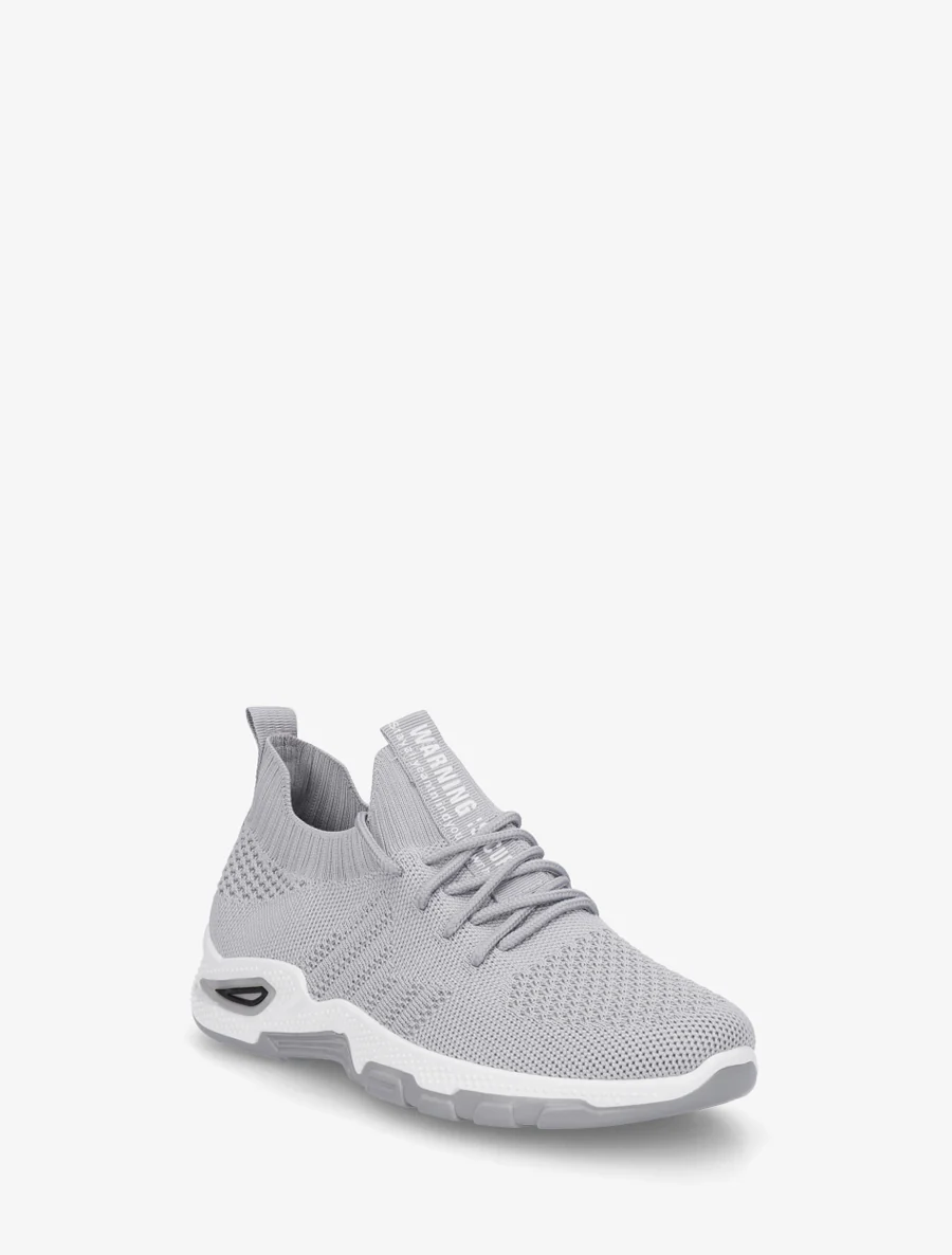 Zachte sneakers van mesh - Lichtgrijs - Image 2