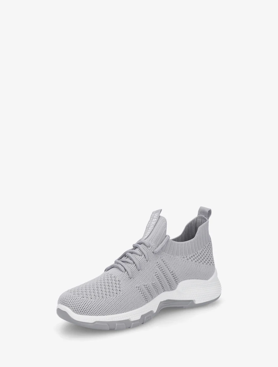 Zachte sneakers van mesh - Lichtgrijs - Image 3