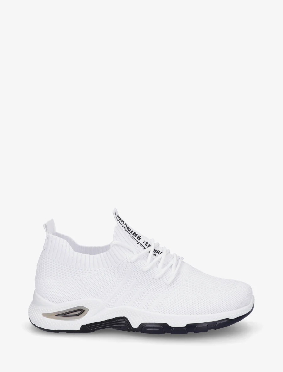 Zachte sneakers van mesh - Wit