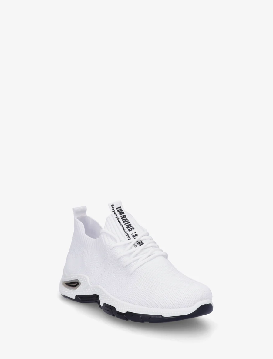 Zachte sneakers van mesh - Wit - Image 2