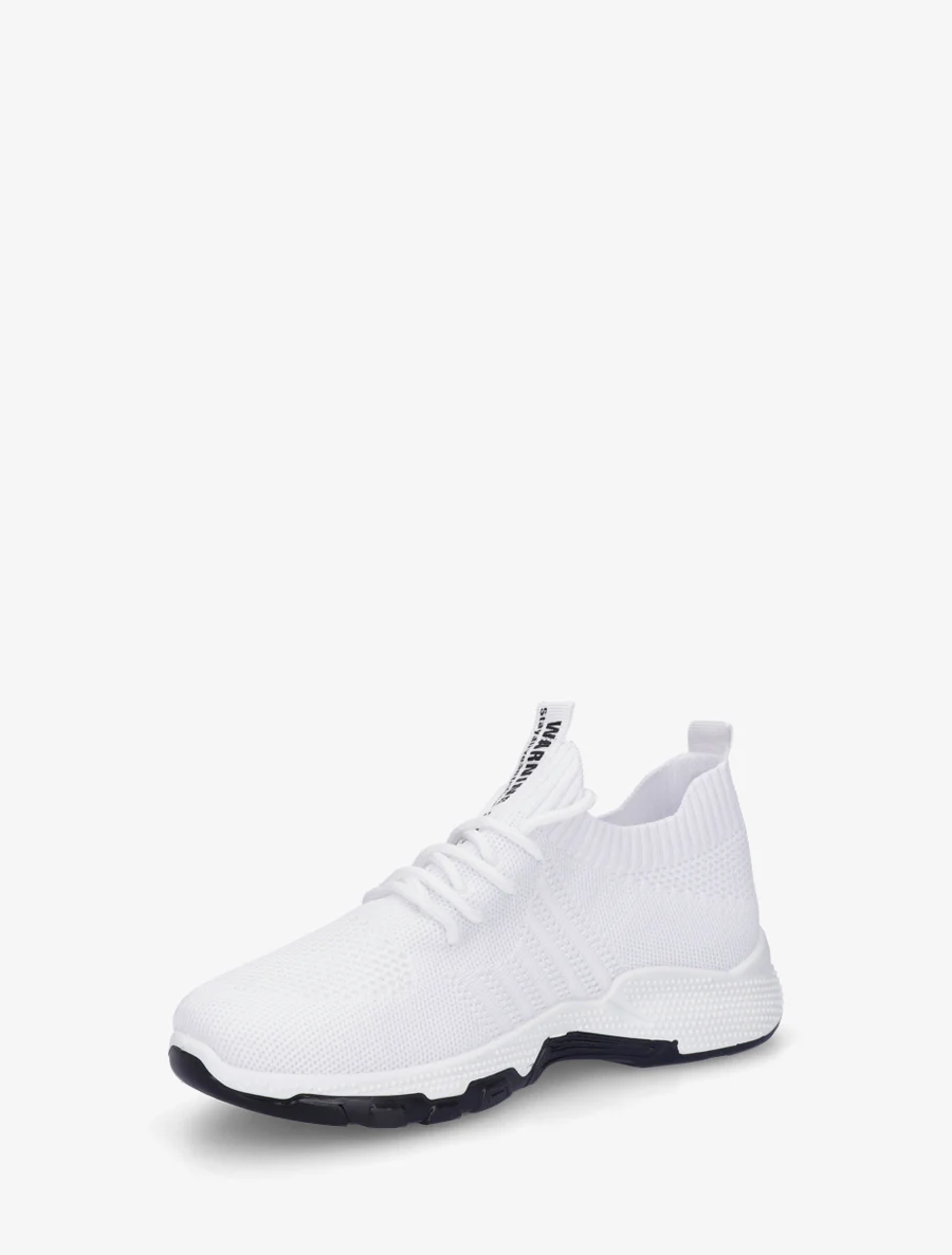 Zachte sneakers van mesh - Wit - Image 3