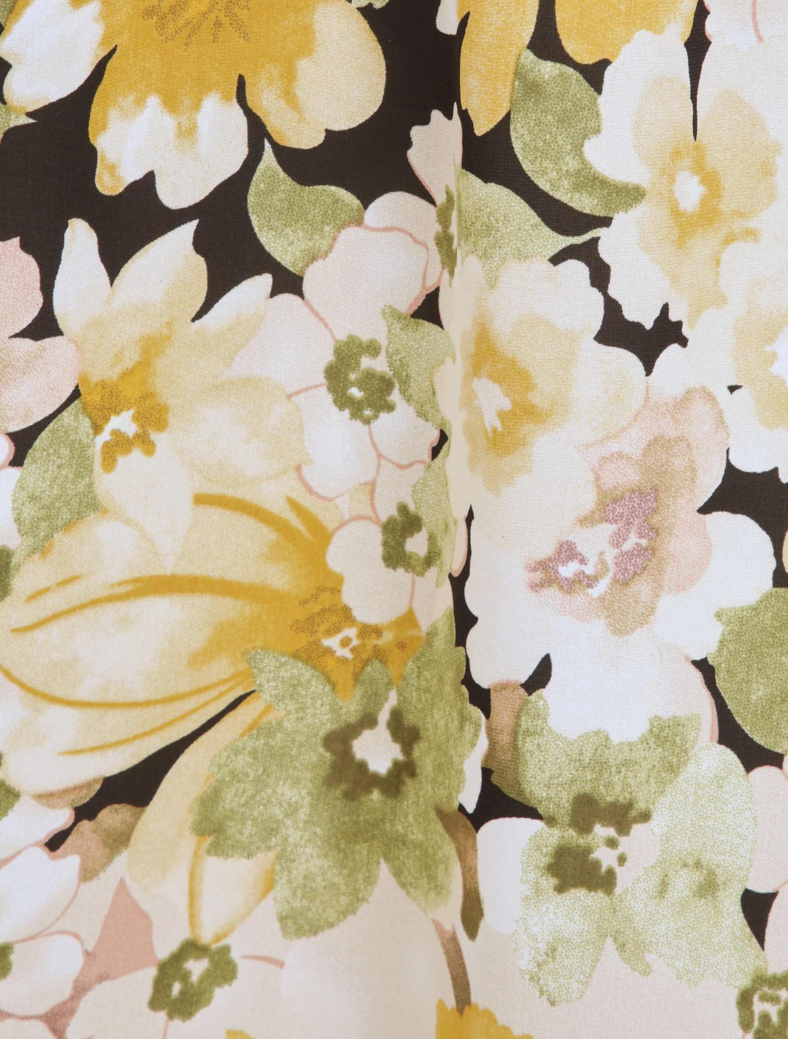 Zomerbloemenprint plooirok - Geel - Image 4